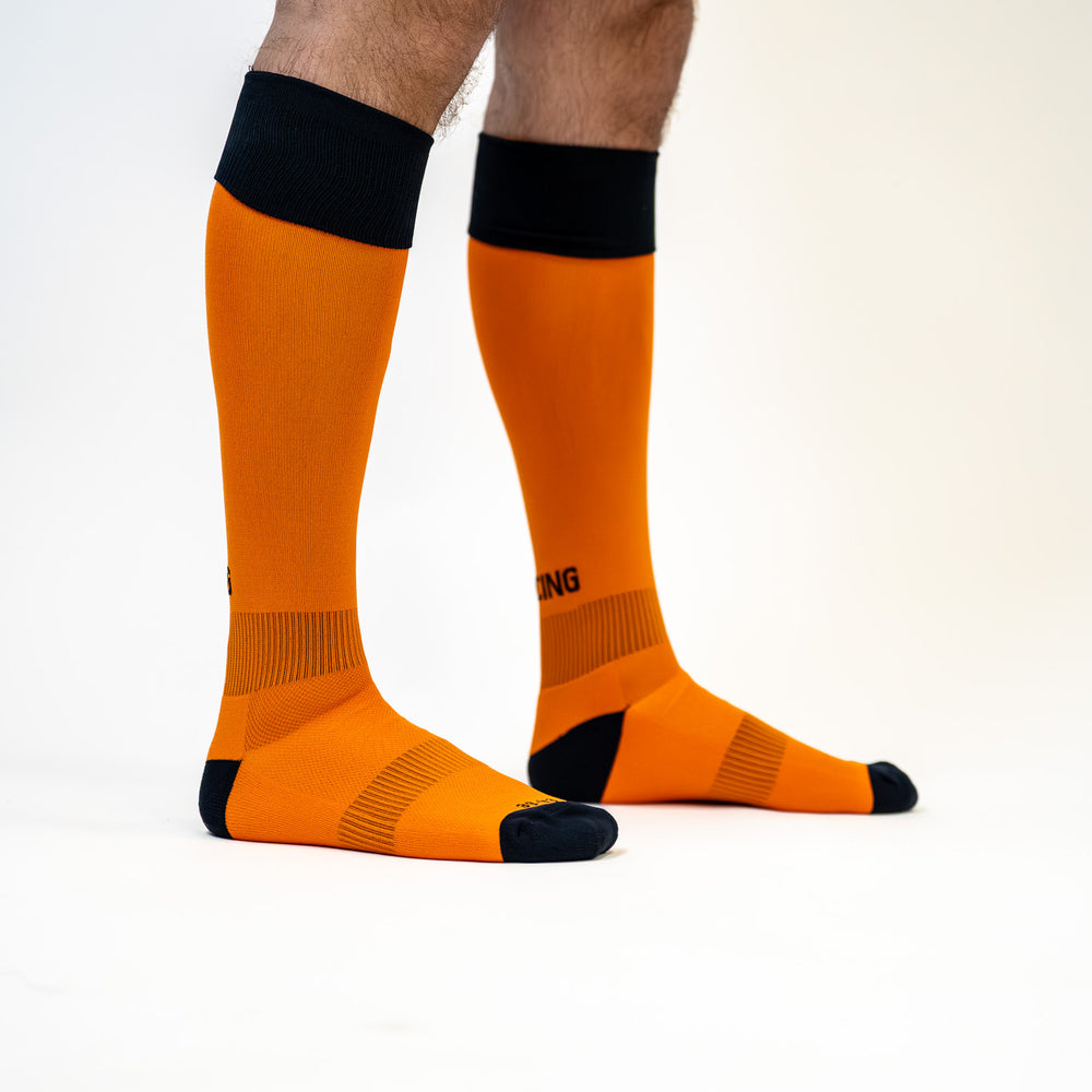 Chaussettes de rugby RCN oranges - Shilton