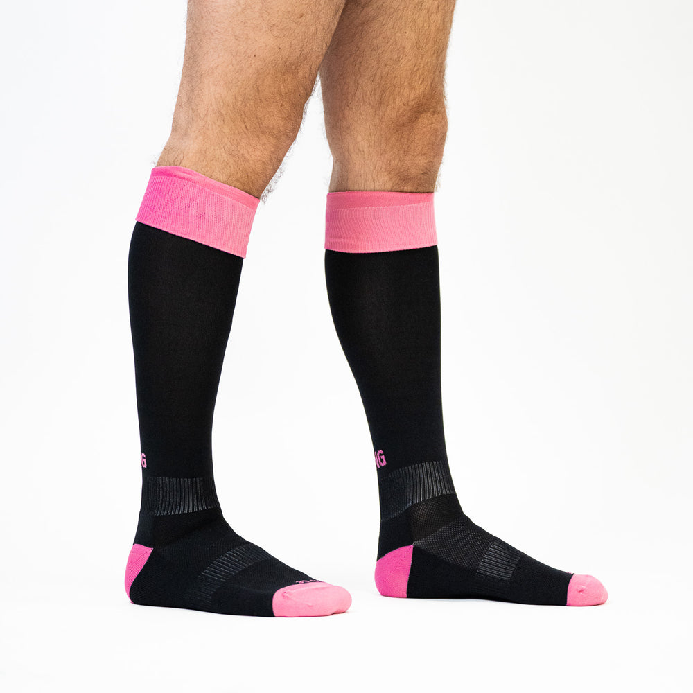 Chaussettes de rugby RCN roses - Shilton